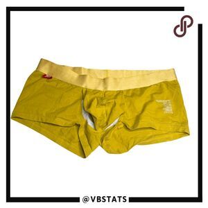Wangjiang Men's Breathable U Pouch Stretch Boxer Brief Green Size 2XL